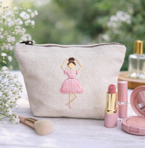 Borsa cosmetica ricamata - , a