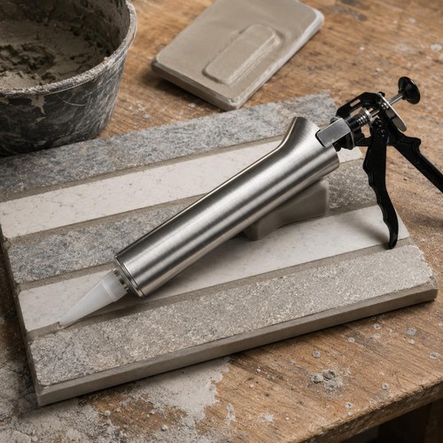 Pistola stucco inox barile - pistola,