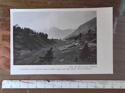Gressoney brusson 1932 veduta - gressoney,