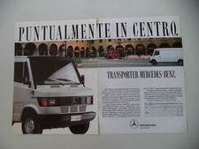 advertising Pubblicità 1989 MERCEDES BENZ TRANSPORTER 308 D