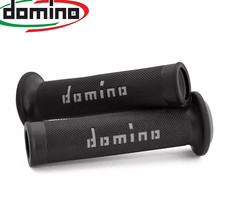 MANOPOLE DOMINO A010 MOTO SCOOTER STRADALI Nero Grigio ON ROAD RACING Forate