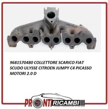 9681570480 COLLETTORE SCARICO FIAT SCUDO ULYSSE CITROEN JUMPY C4 2.0D