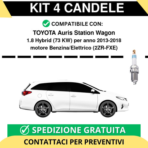 Kit candele per toyota auris - per,