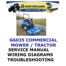 NEW HOLLAND G6035 MOWER TRACTOR MANUAL WORKSHOP REPAIR SERVICE PDF