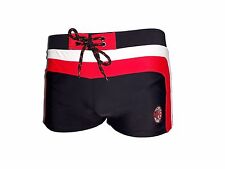 COSTUME RAGAZZO BOXER PARIGAMBA LYCRA MILAN PRODOTTO UFFICIALE ART. MI20002