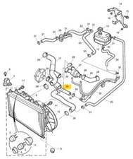 MG ROVER 200/25/MG ZR TUBO FLESSIBILE TERMOSTATO PER POMPA REFRIGERANTE OEM