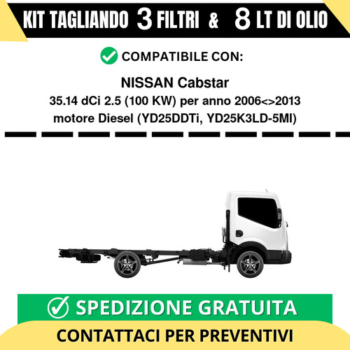 Tagliando per nissan cabstar - per,