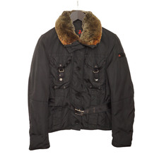 Donna Peuterey Giacca Traspirante Nero Nylon Taglia M IT42 F38 US8 GB10 VAN630