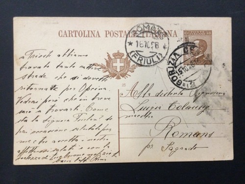 Cartolina postale italiana - cartolina,