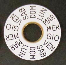 ETA valjoux 7750 7753 disco giorni italiano bianco per crono swiss -NEW disc day