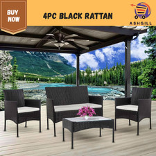 Set 4 pezzi divano da giardino