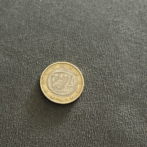 Moneta euro grecia gufo 2002 - moneta, 1