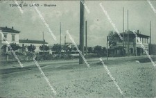 bz338 cartolina torre del lago stazione provincia di lucca toscana bella!