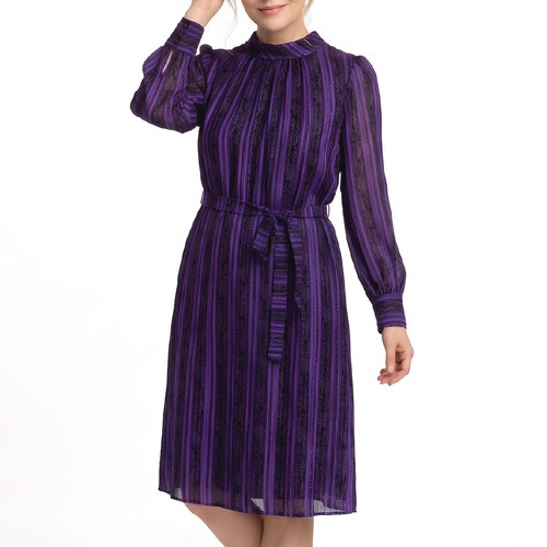 Abito midi vintage - , viola