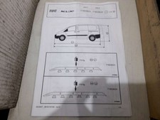 TELAIO BARRE PORTAPACCHI PORTATUTTO TETTO NUOVO ORIG FIAT SCUDO 2007-2016 COD...