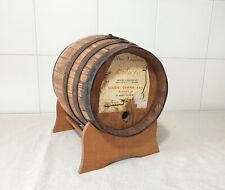 Botte barile vino in legno rovere da tavolo Vintage '70 Zibibbo con supporto