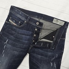 ⭐️Jeans Uomo Diesel Tepphar R844T Slim Fit Distressed Elasticizzato Denim W31 L32