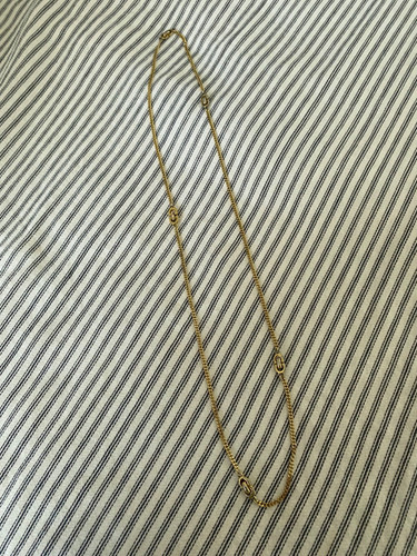 Collana lunga placcata oro