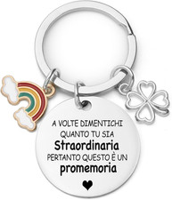 Regalo Festa Della, Regalo Portachiavi - Regali Di Compleanno Donna, Regalo Donn