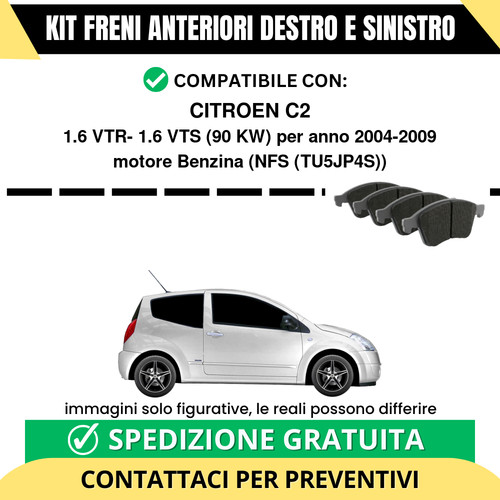 Pastiglie freno anteriori per - pastiglie,