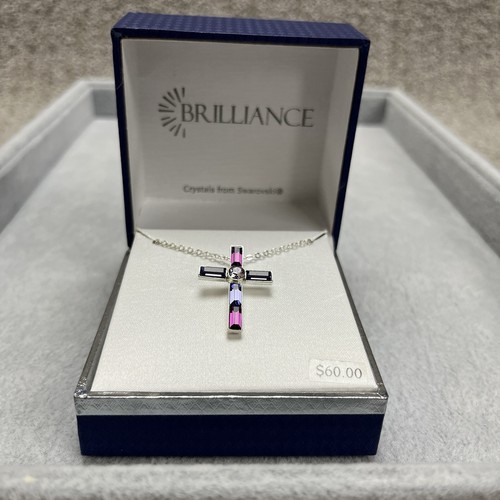 Collana croce cristallo - collana,