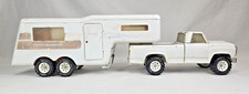 Vintage Tonka "Fifth Wheeler" Dodge pick-up camion e camper mal verniciato