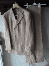 ABITO UOMO LINO BEIGE SCURO MONDO UOMO SINCE 1954 52 DROP 6