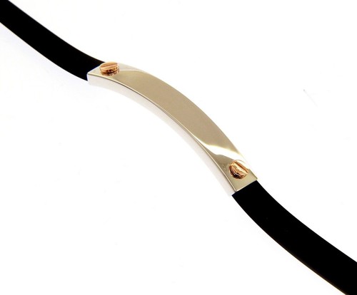 Bracciale oro bianco rosa - e,