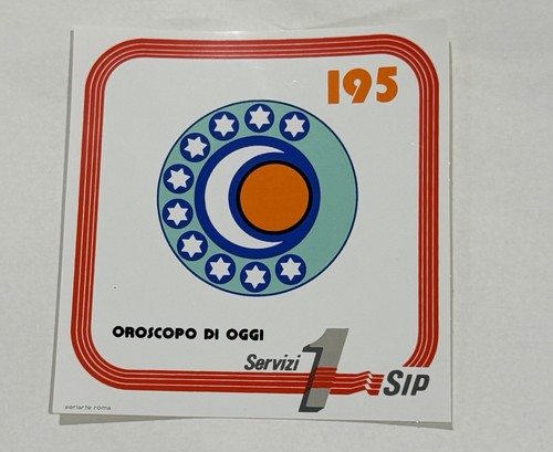 Adesivo vintage oroscopo - adesivo,