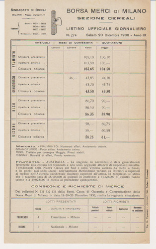 Listino ufficiale - listino,
