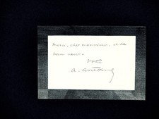 Andre ANTOINE - biglietto da