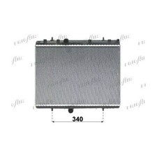 Radiatore Raffreddamento Motore Frigair 0108.3075 per Citroën/peugeot