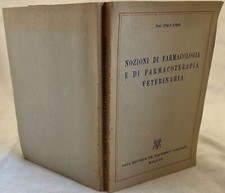 ITALO SIMON NOZIONI DI FARMACOLOGIA E FARMACOTERAPIA VETERINARIA FARMACIA 1951