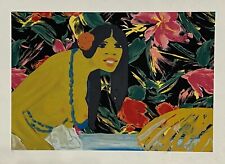 SALVATORE FIUME UNTITLED SERIGRAFIA SU TELA BELLISSIMA 75x54 cm