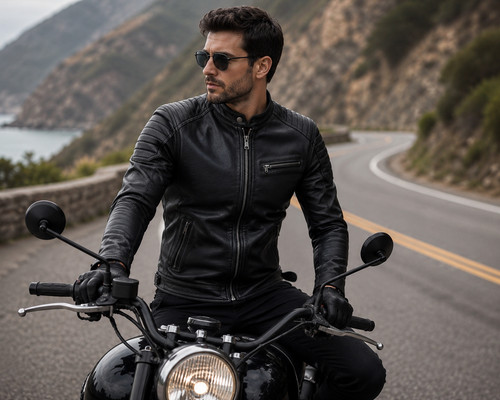 Giacca moto uomo - moto, vera