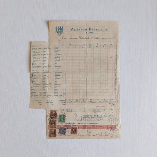 1941 albergo excelsior roma - 1941,