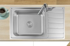 Lavello cucina 86x50 acciaio