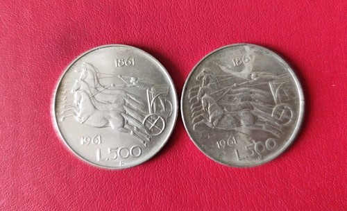 Pezzi 500 lire argento - argento,