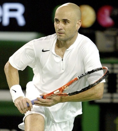 Maglia tennis uomo nike andre - tennis,