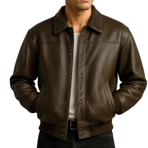 Men real genuine leather - real,