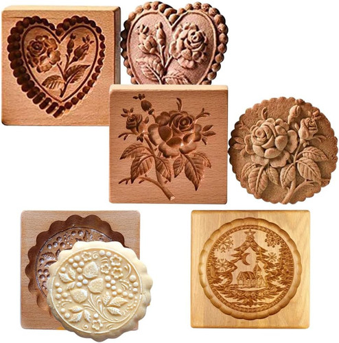 Stampi per biscotti legno 4 - biscotti,