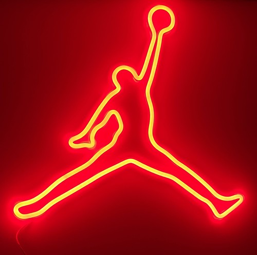 Jordan nike neon - led, lampada