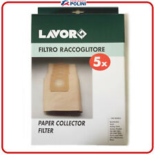 LAVOR 5.212.0016 5pz SACCHETTI RICAMBIO FILTRI CARTA ASPIRAPOLVERE LAVOR 20L
