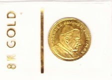VATICANO. GIOVANNI PAOLO II, MONETINA D’ORO 8 CARATI, FDC