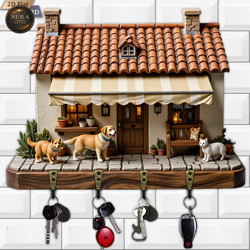 Portachiavi parete 30cm - 30cm, –