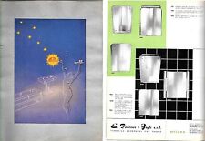 PALEARI MILANO ACCESSORI BAGNO VINTAGE SPECCHIERE CROMATE 1949 OTTONE PIEGATO