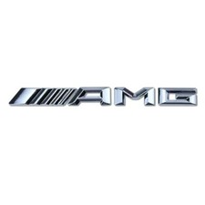 STEMMA AMG MERCEDES PER POSTERIORE GRIGIO ARGENTO SCRITTA LOGO STEMMA