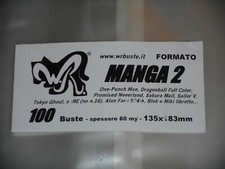 100 BUSTE WR "MANGA 2" 135x183 mm x Alan ford dal 524 Miki Blek libretto One-Pun