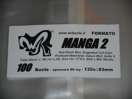 100 buste manga 135x183 - 100, "manga