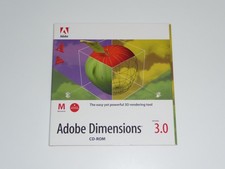 Adobe Dimensions 3.0 per Mac versione completa CD e custodia